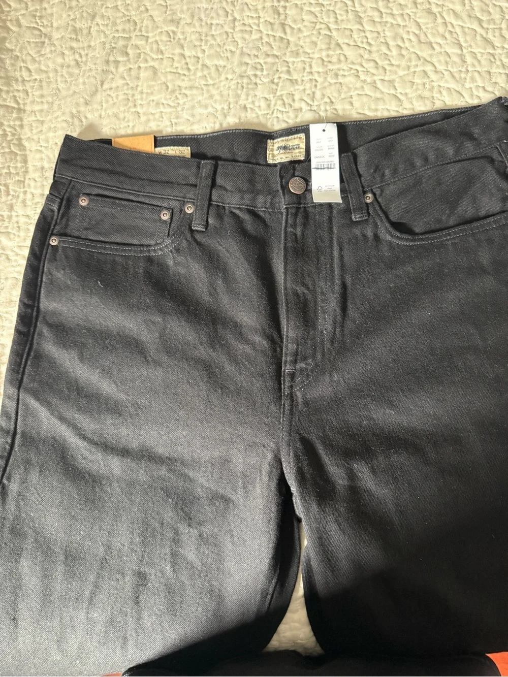 J.Crew Men's Classic Straight Jeans in Black Rinse.